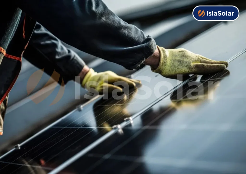 mantenimiento de los paneles solares