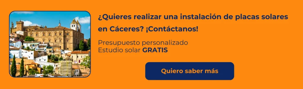 placas solares en Cáceres
