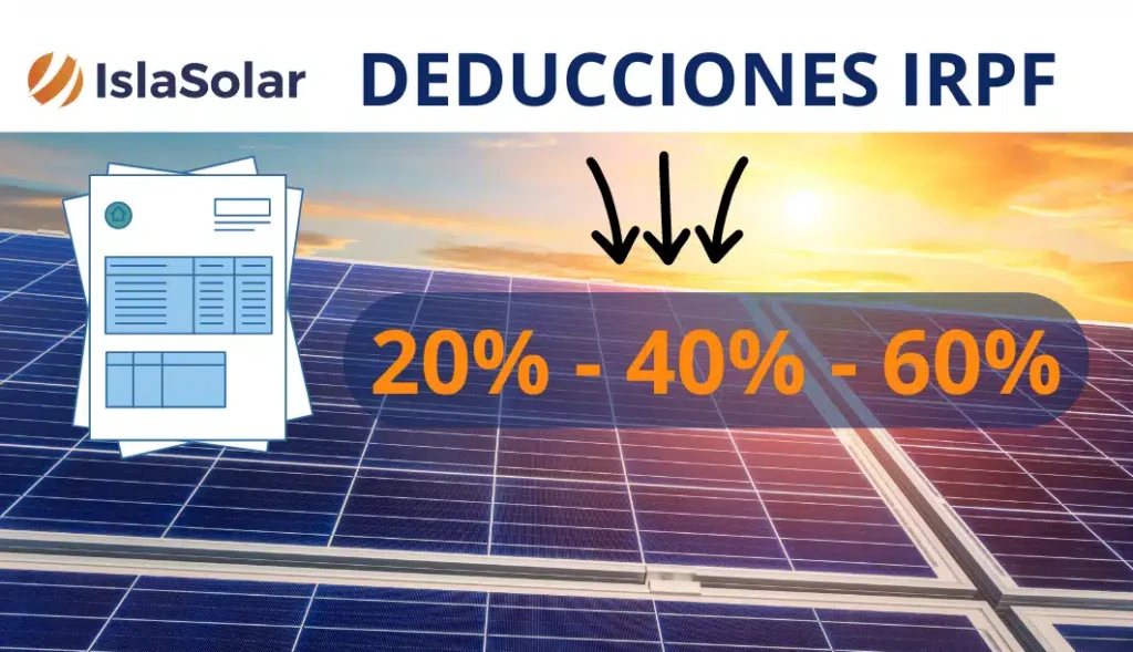 Deducciones del IRPF por placas solares