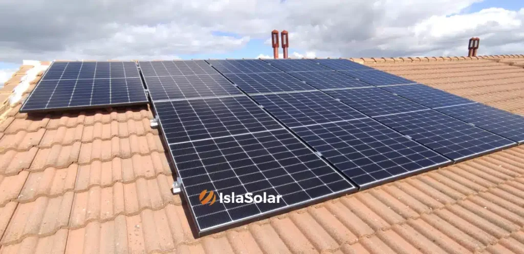 instalación de placas solares en Venturada