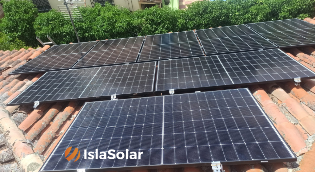 instalación de placas solares en teia