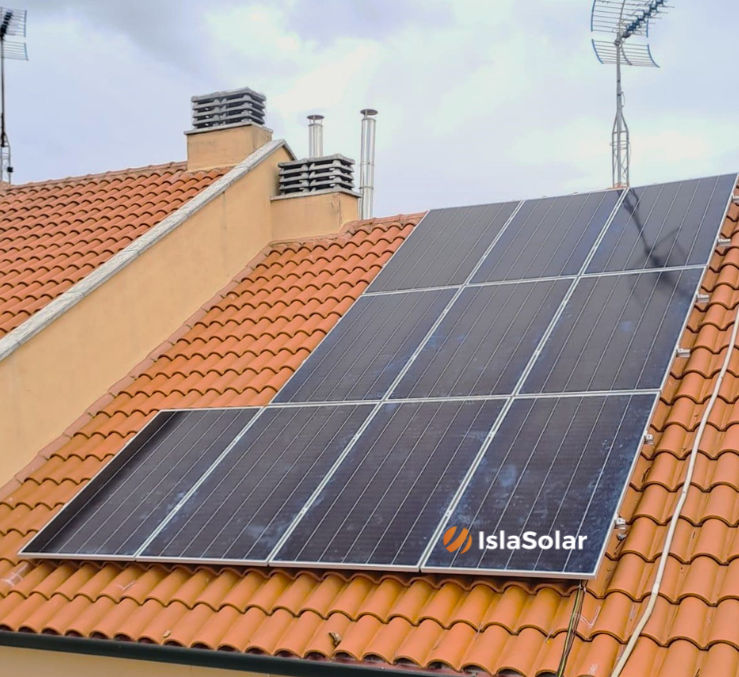 instalación de placas solares en Cabrera de Mar