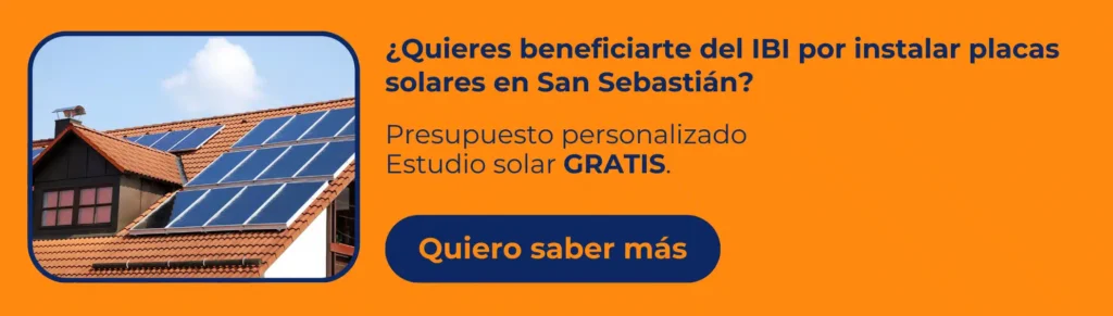 Bonificación del IBI por placas solares en San Sebastián