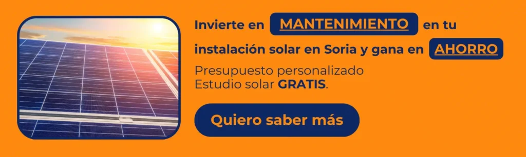 Mantenimiento de placas solares en Soria