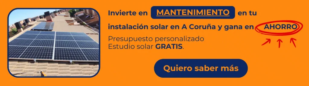Mantenimiento de placas solares en A Coruña