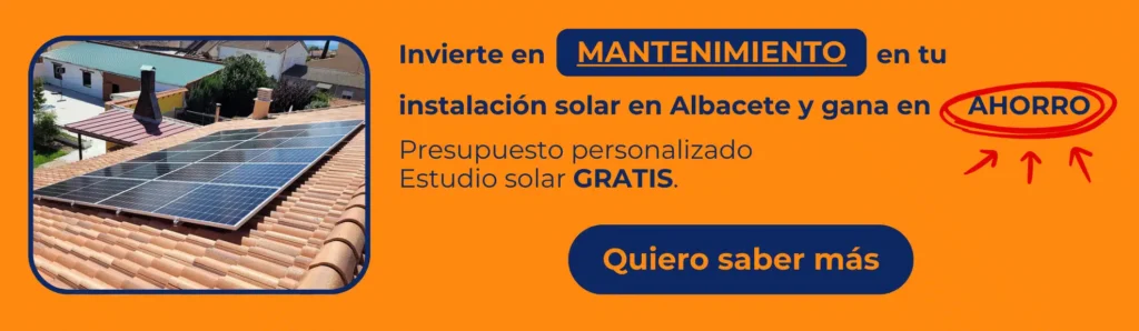 mantenimiento de paneles solares en Albacete
