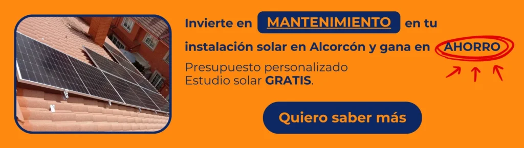 Mantenimiento de placas solares en Alcorcón