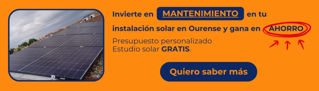 mantenimiento de placas solares en Ourense