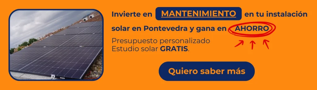 mantenimiento de placas solares en Pontevedra