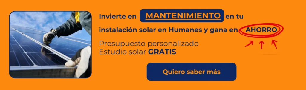 mantenimiento de placas solares en Humanes