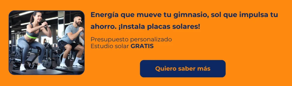 placas solares en gimnasios