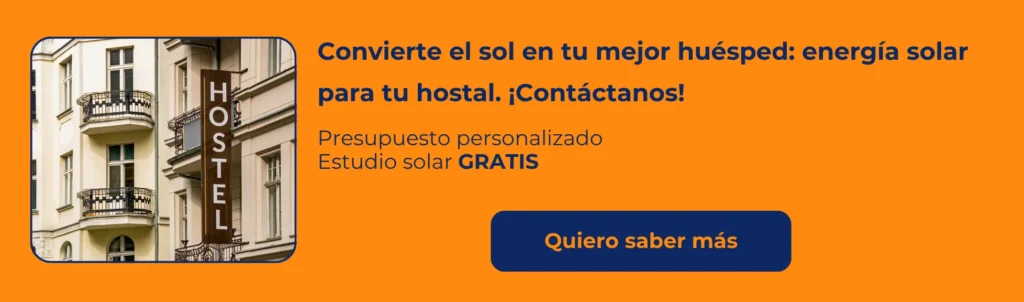 placas solares en hostales