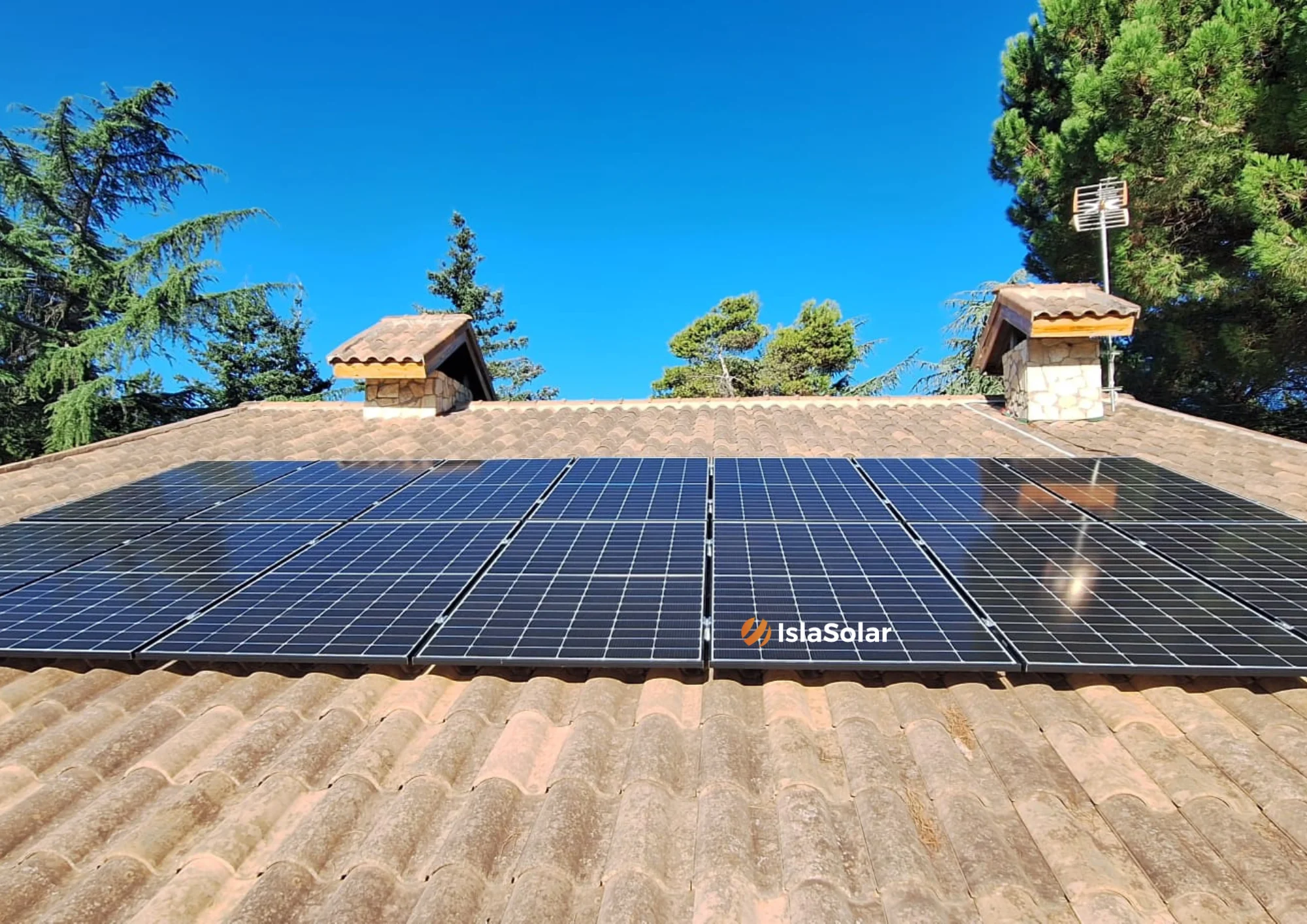paneles solares en la seca