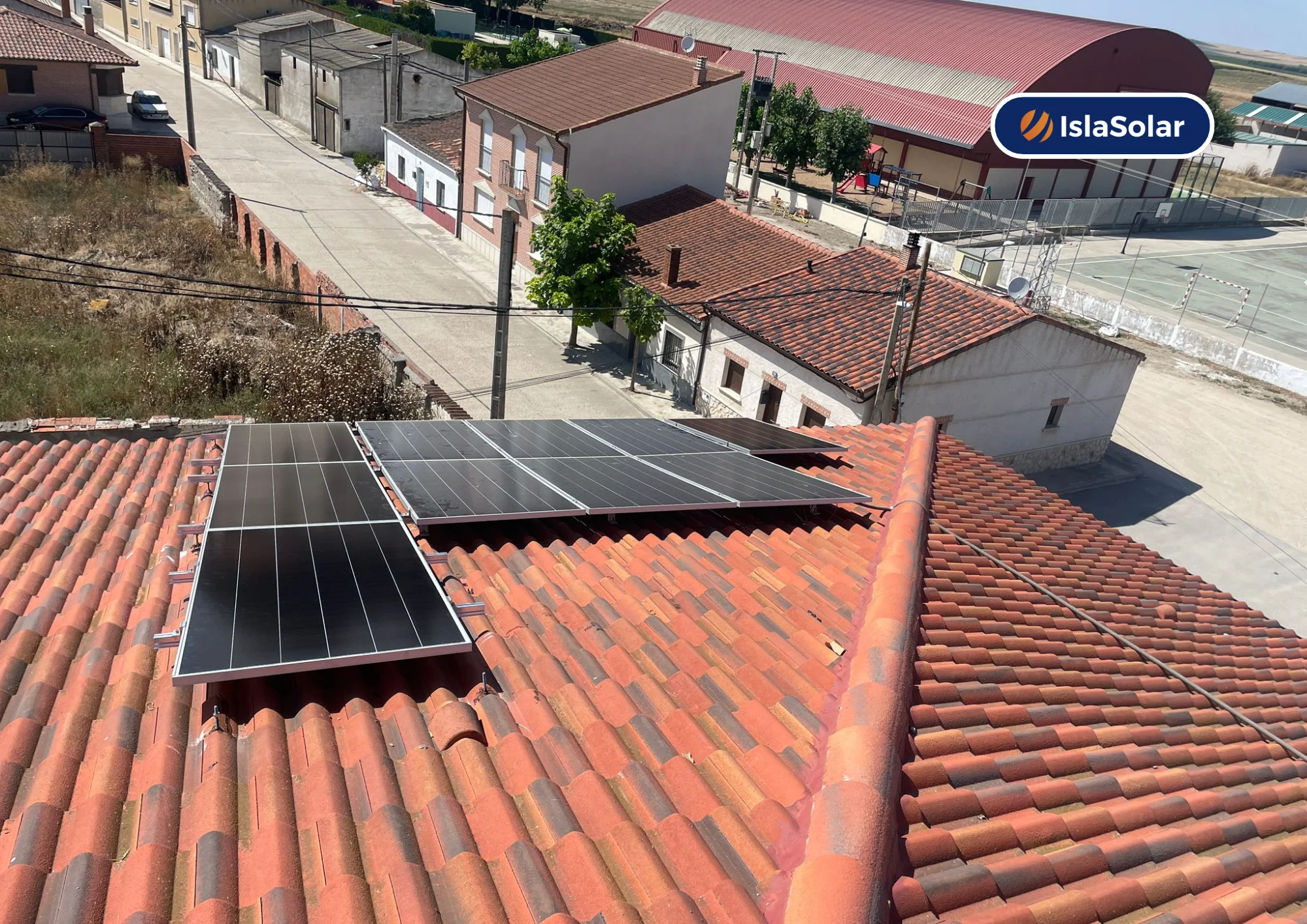 paneles solares en rueda