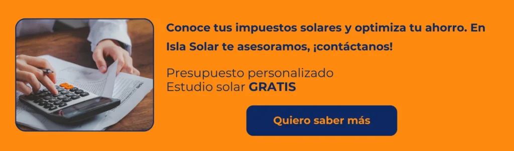 impuestos en las placas solares