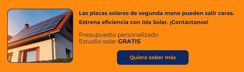 placas solares de segunda mano