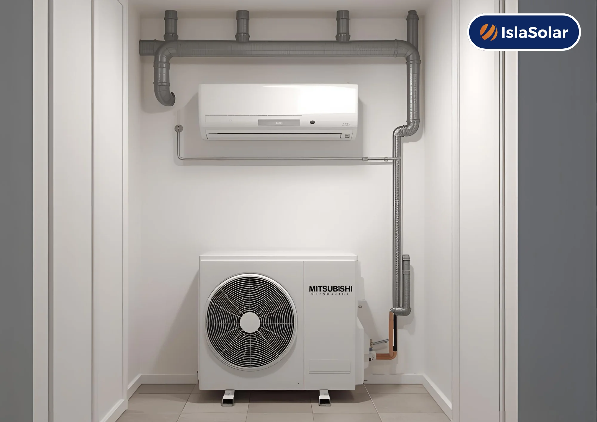 instalación de aerotermia con fancoils