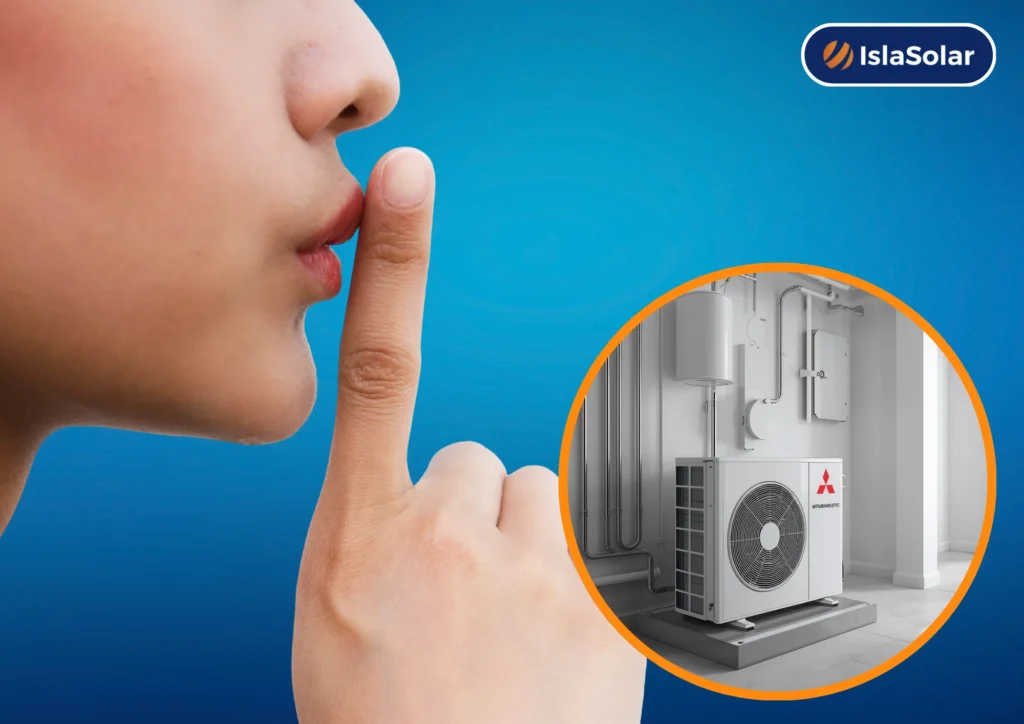 cómo se puede reducir el ruido en la aerotermia