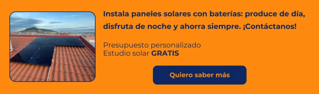 instalar placas solares con baterías