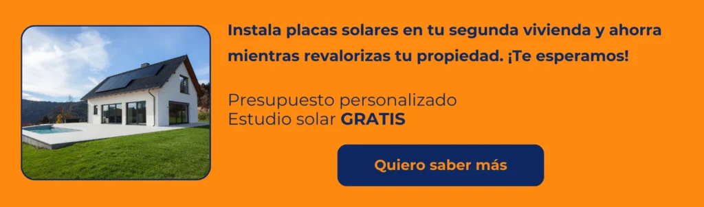 instalar placas solares en tu segunda vivienda