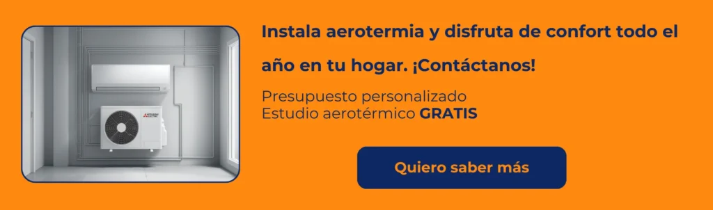 una instalación de aerotermia en casa