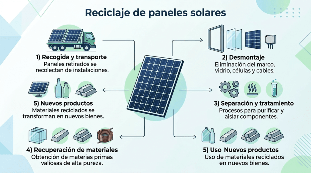 Reciclaje de los paneles solares