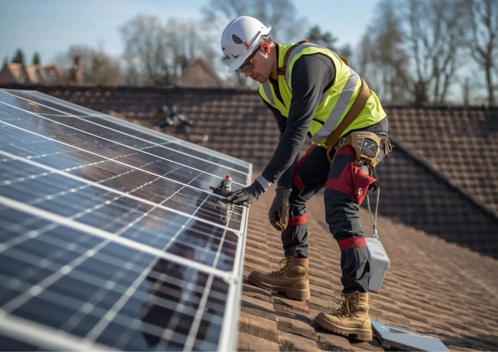 mantenimiento de paneles solares en oñati