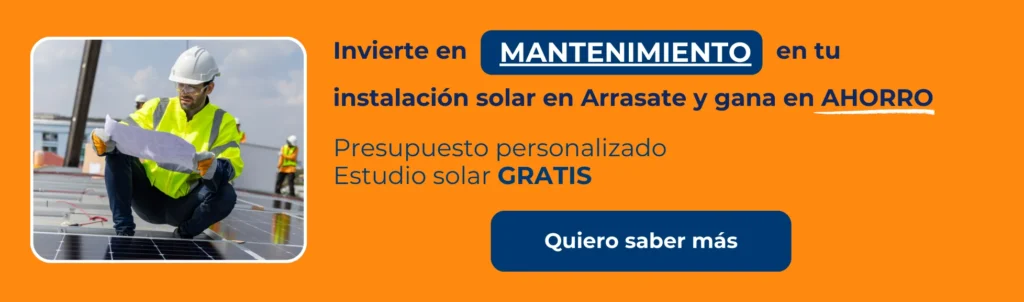 mantenimiento de placas solares en arrasate