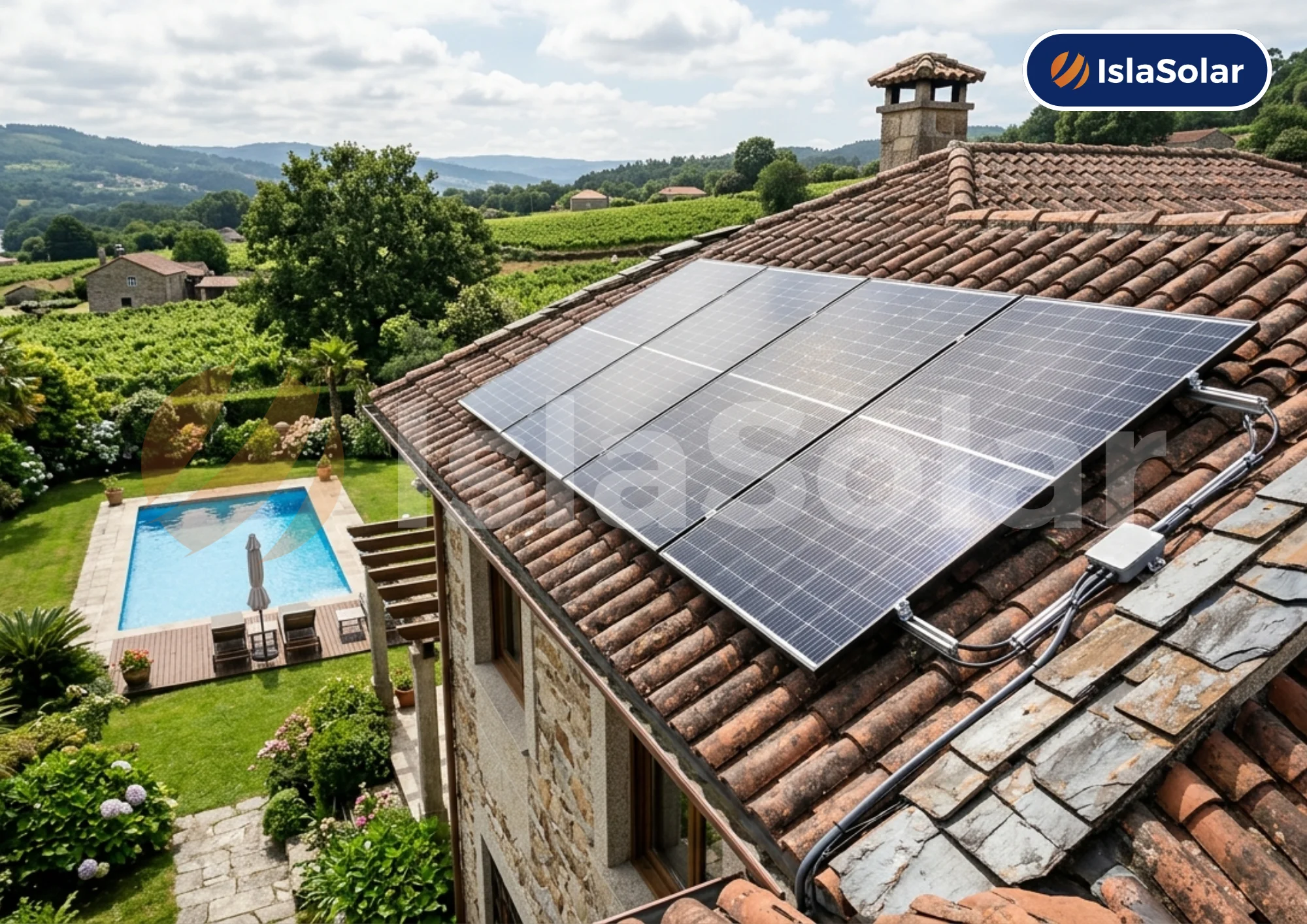 Paneles solares en Salvaterra de Miño
