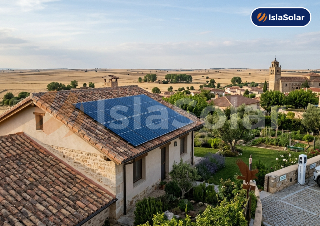 Paneles solares en Horcajo de las Torres
