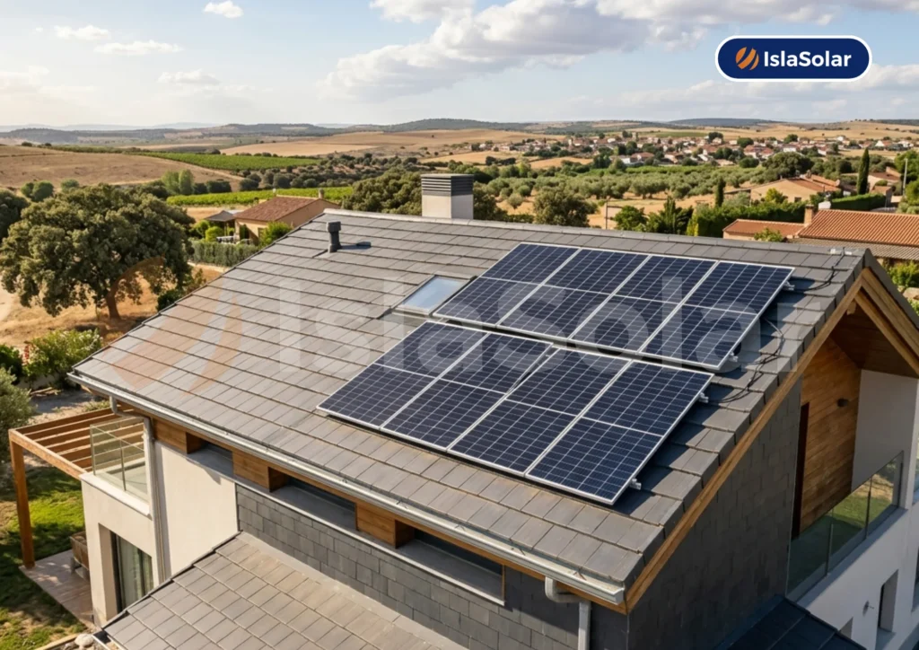 Paneles solares en Belmonte de Tajo