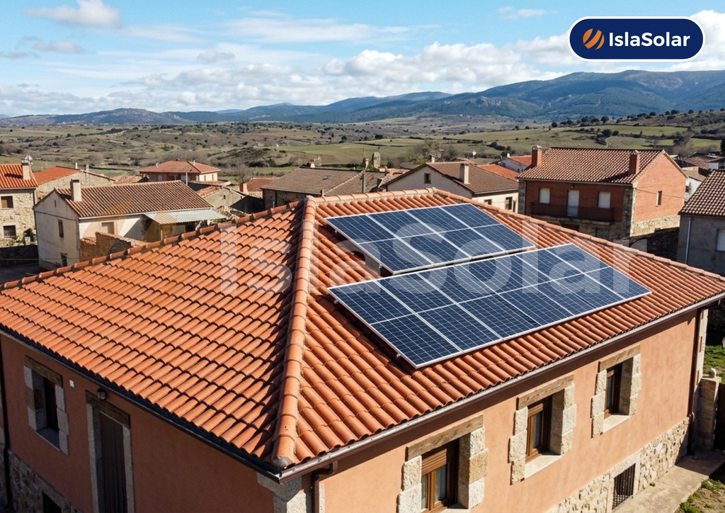 Paneles solares en Muñana