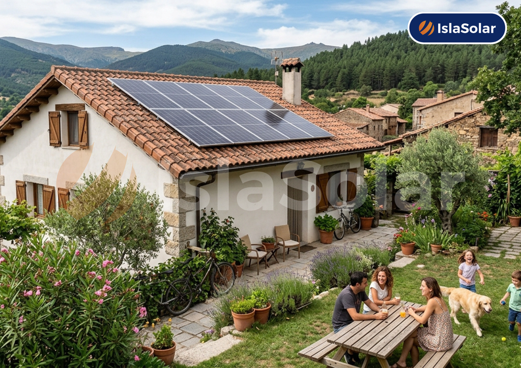 Paneles solares en poyales del Hoyo