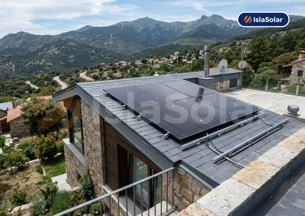 Paneles solares en Zarzalejo