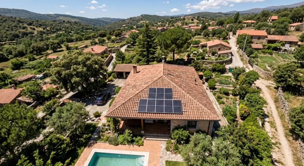Paneles solares en Casavieja