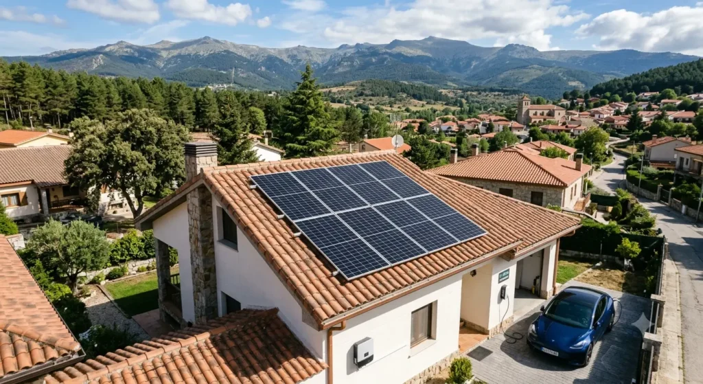 Paneles solares en Bustarviejo