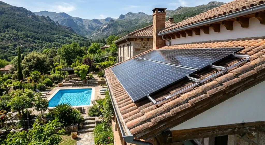 Paneles solares en San Esteban del Valle