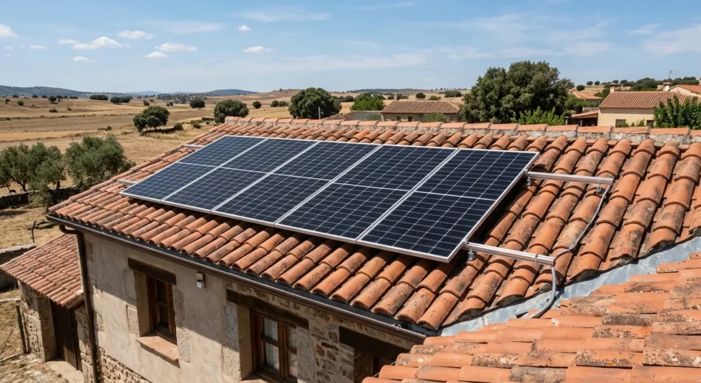 Paneles solares en sanchidrián