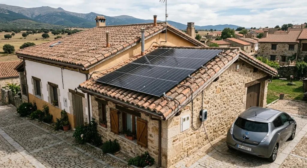 Paneles solares en Solosancho