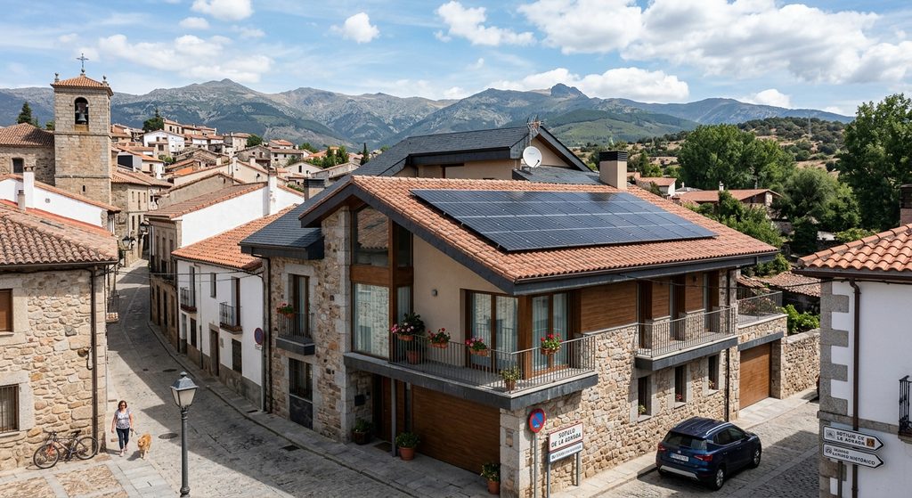 Paneles solares en sotillo de la adrada
