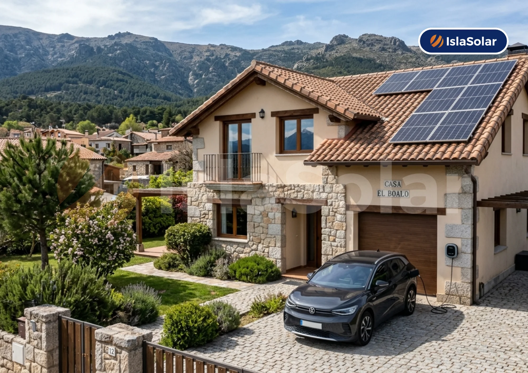 Placas solares en el boalo