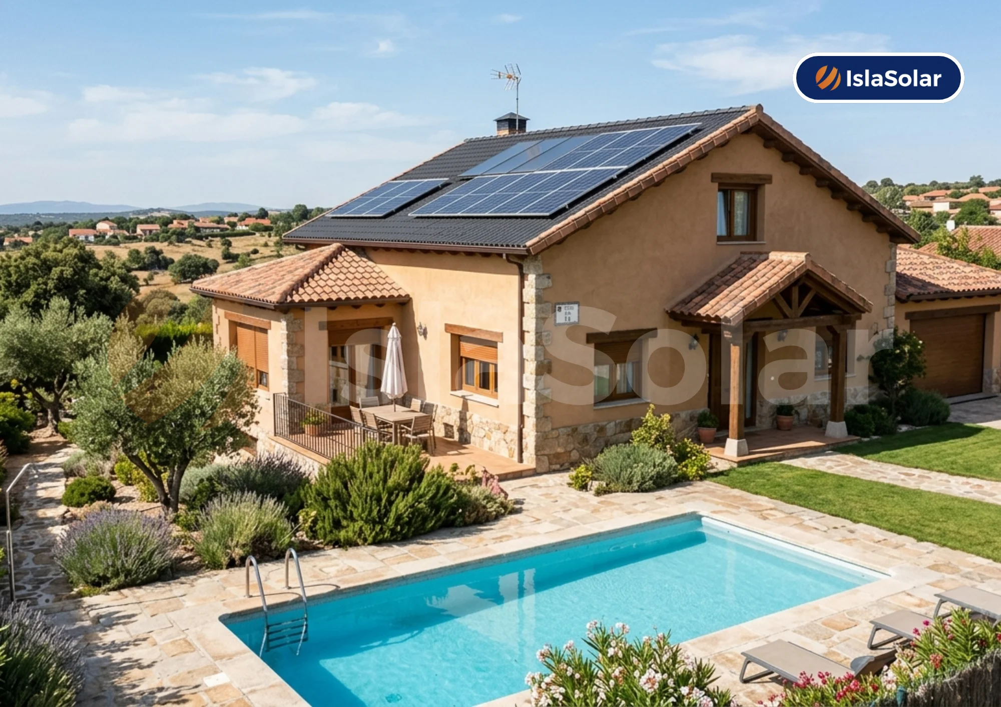 Placas solares en villa del prado