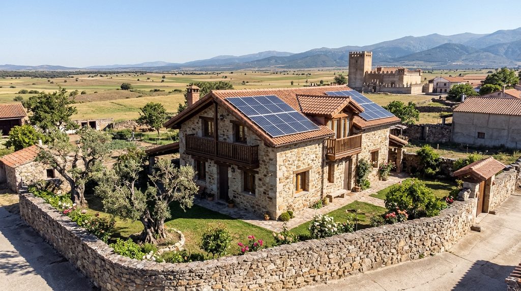 paneles solares en narros de saldueña